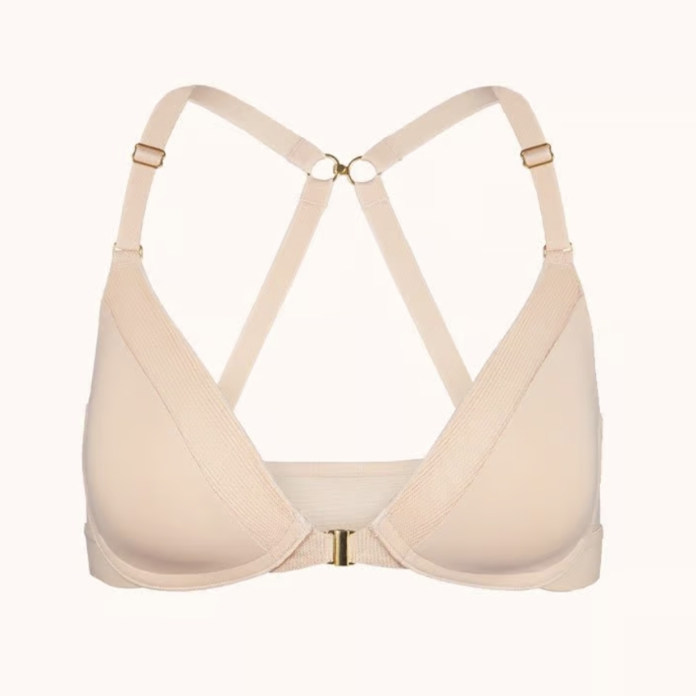 Lively, The Front Close No-Wire Bra, 38C, Toasted Almond